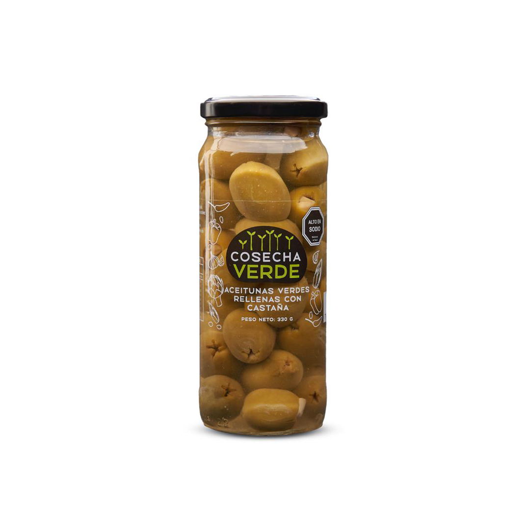 Aceituna Verde con Castaña Conserva 330 g