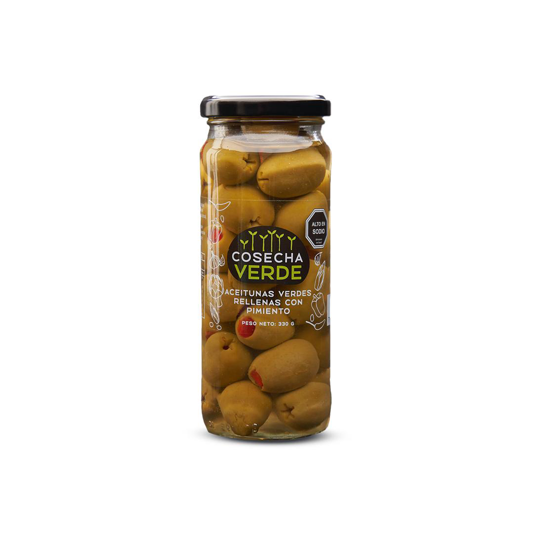 Aceituna Verde con Pimiento Conserva 330 g